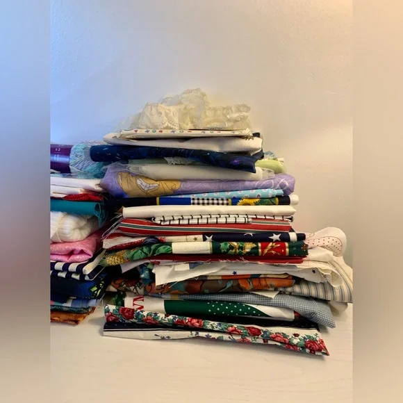 VTG LOT 13 Lb Fabric Quilting Crafts Country Patriotic Apron Concard Kessler - Picture 6 of 15